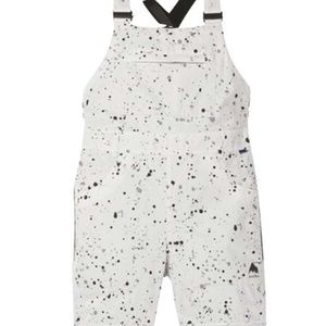 NWT Burton Avalon Stout White Splatter Ski Snowboard Bib Large